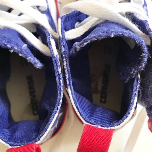 Converse chuck taylor American flag Stars and Stripes sneakers VGUC  size 9 - Picture 6 of 9